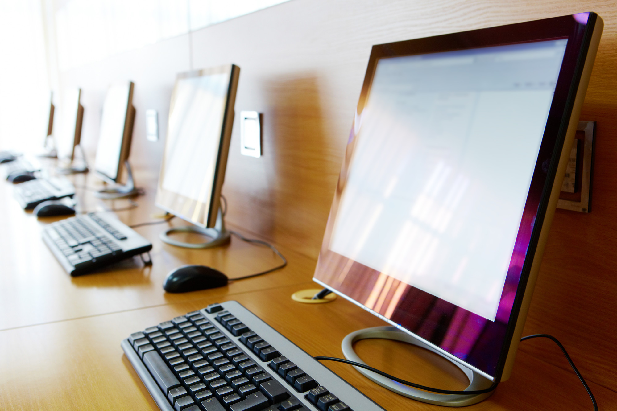 Computer in classroom